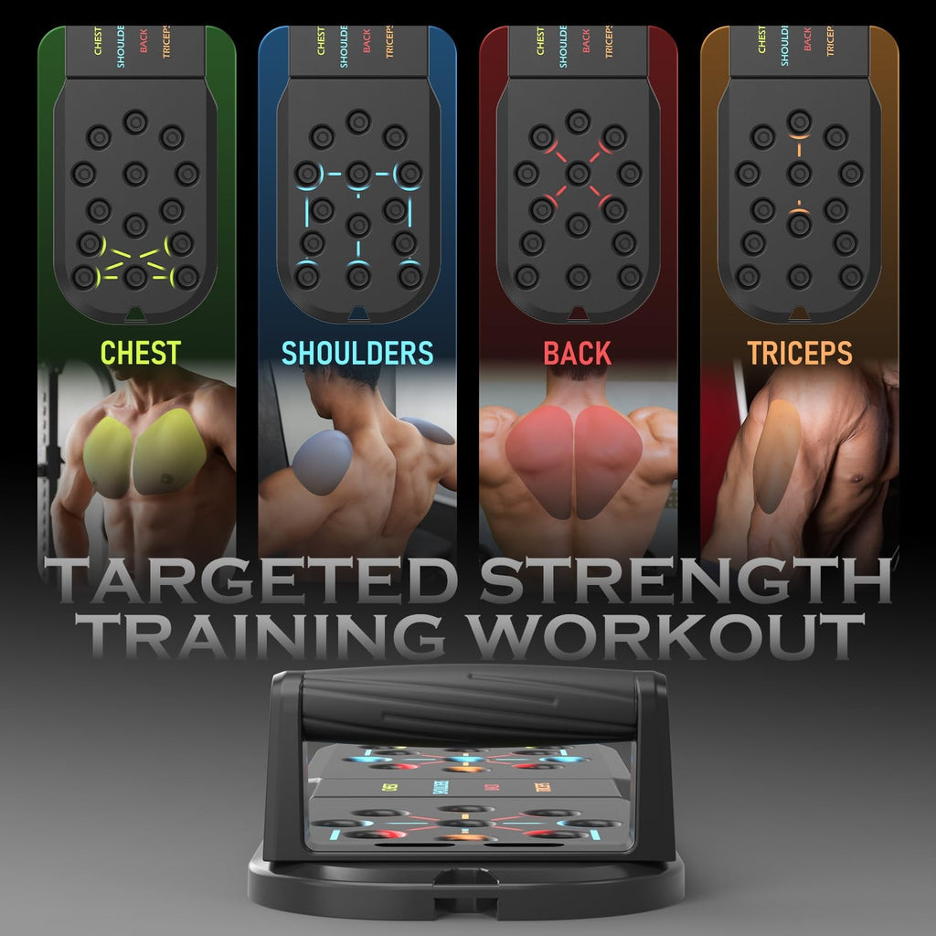 20 in 1 Push Up Board System Home Gym Workout Pushup Bars Strength Trainer