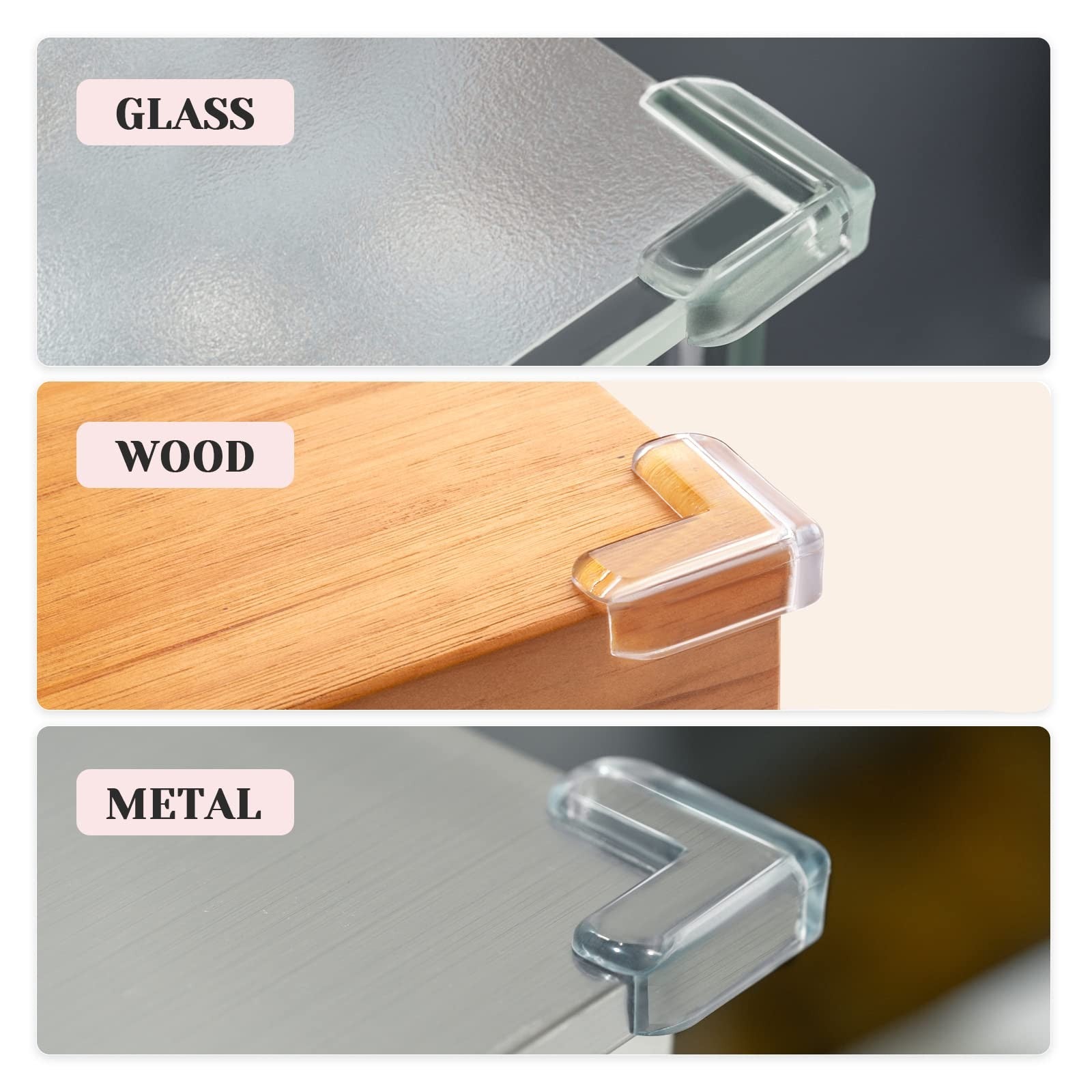 8 pack Corner Protector for Baby Clear Corner Protectors  Furniture Corner Guard