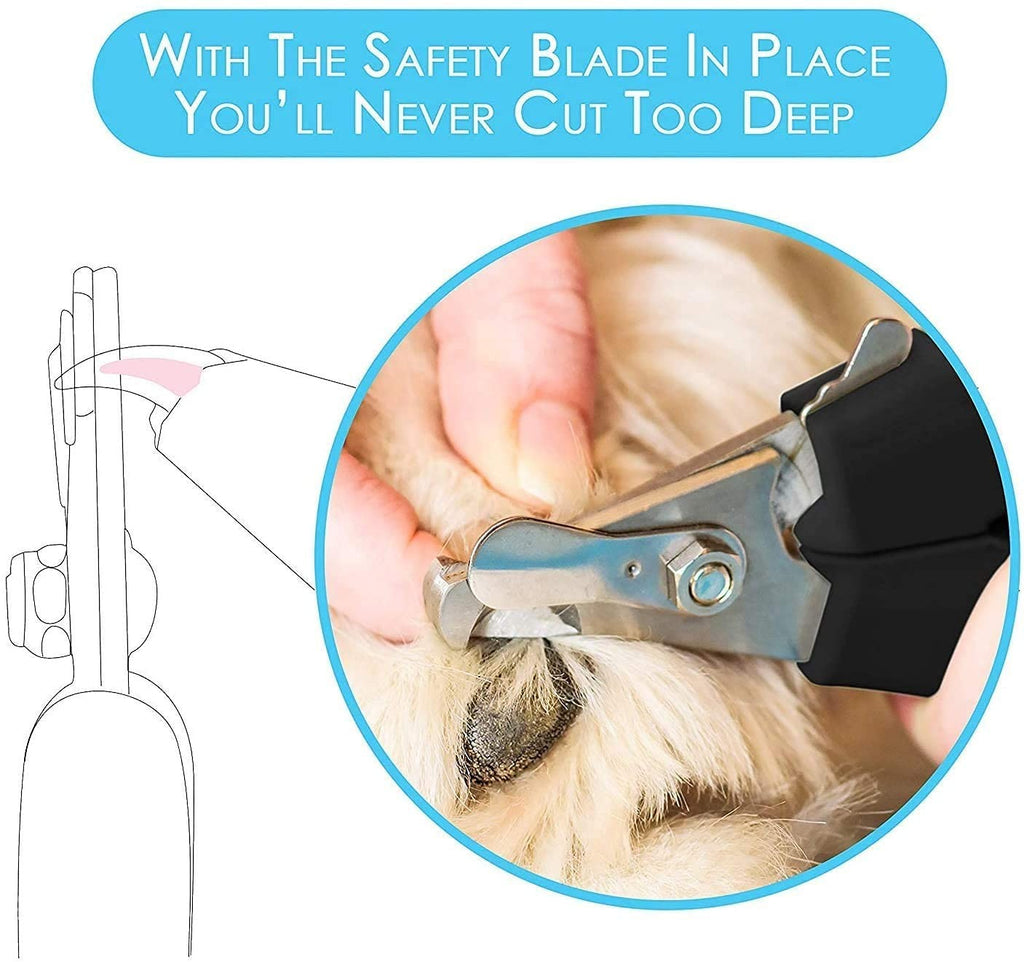 Dog Nail Clippers with Safety Guard Pet Nail Trimmer Stainless Steel Grooming