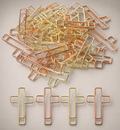 Mr Pen- Cross Paper Clips Gold Rose Stainless Christian Bookmark Office Home Use