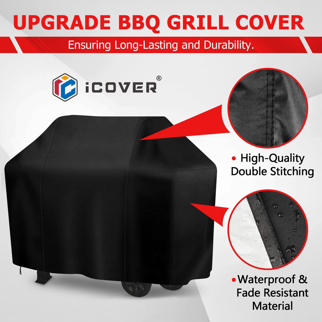 Grill Cover 58 Inch Waterproof UV Resistant BBQ Cover Outdoor Weber Charbroil