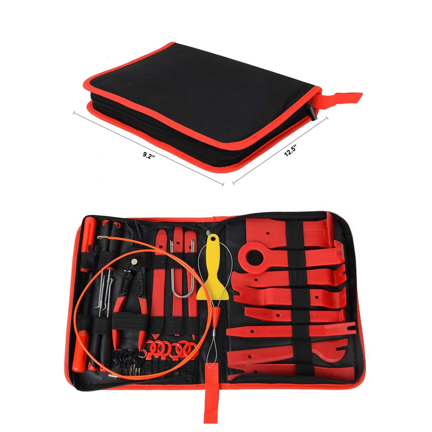 GOOACC 40PCS Trim Removal Tool Kit Clip Pliers Hook Set Car Panel Tool