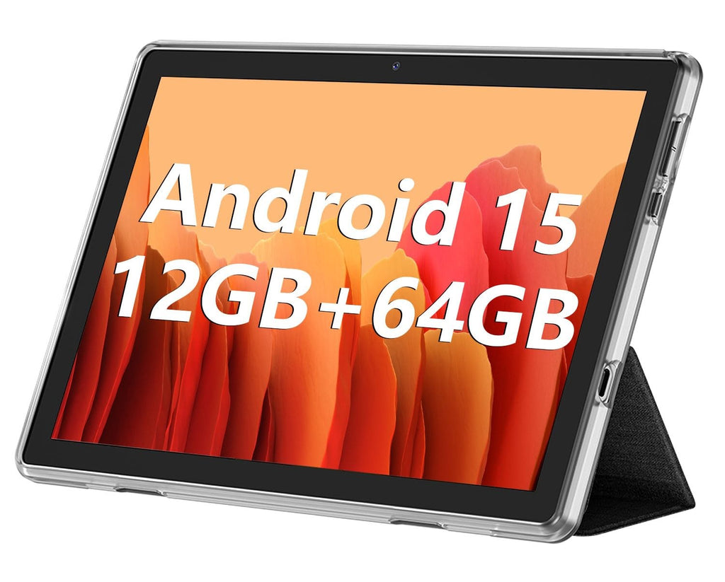 ECOPAD 10.1 Inch Tablet Android 15 Tablets 12GB(4+8 RAM / 64GB ROM / 1TB SD Card