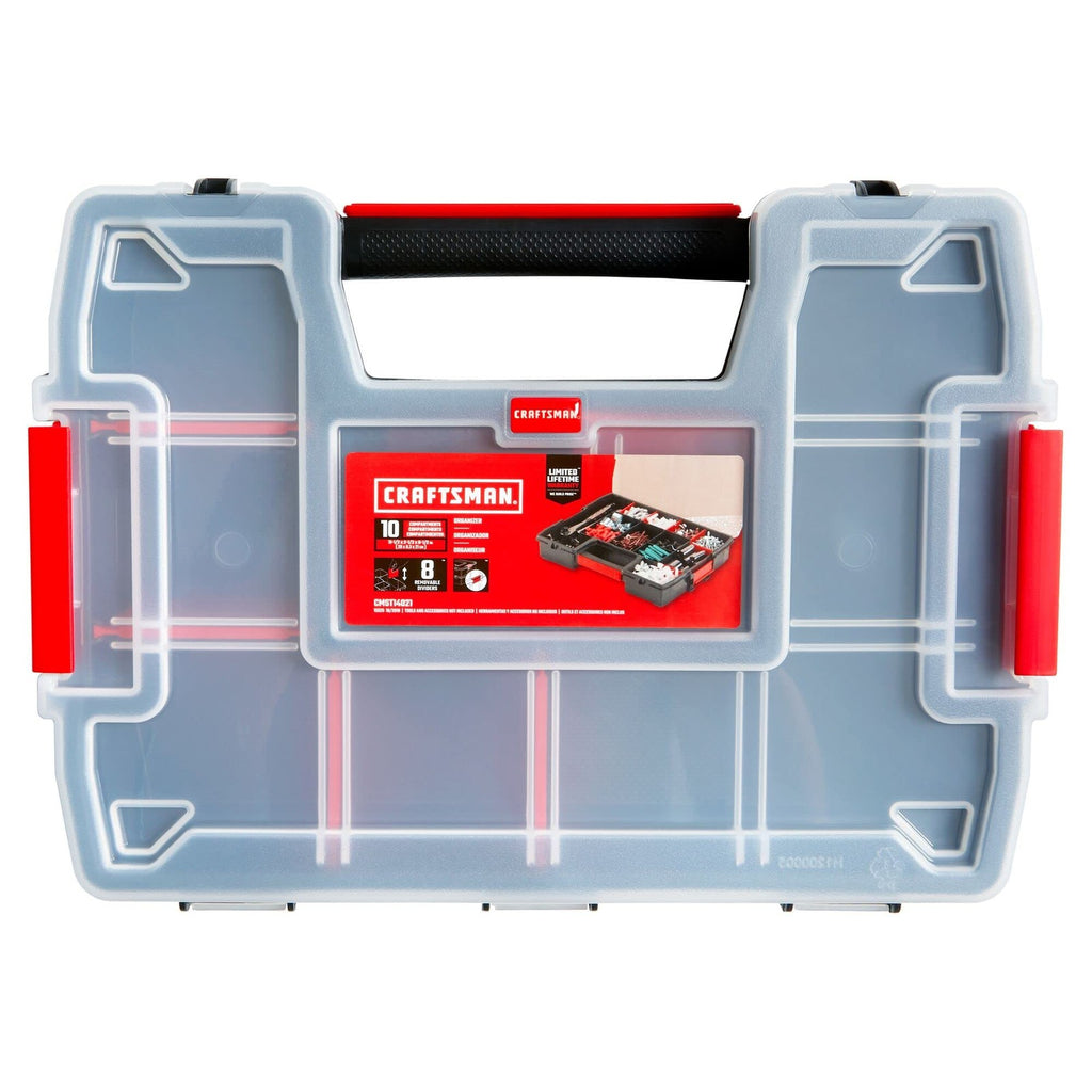 CRAFTSMAN 3-Pack 10-Compartment Small Parts Organizer Cases CMST60964M