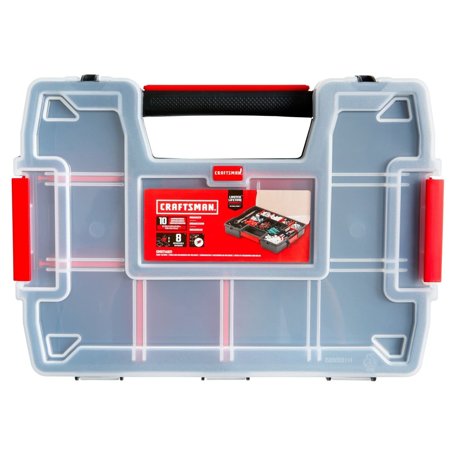 CRAFTSMAN 3-Pack 10-Compartment Small Parts Organizer Cases CMST60964M