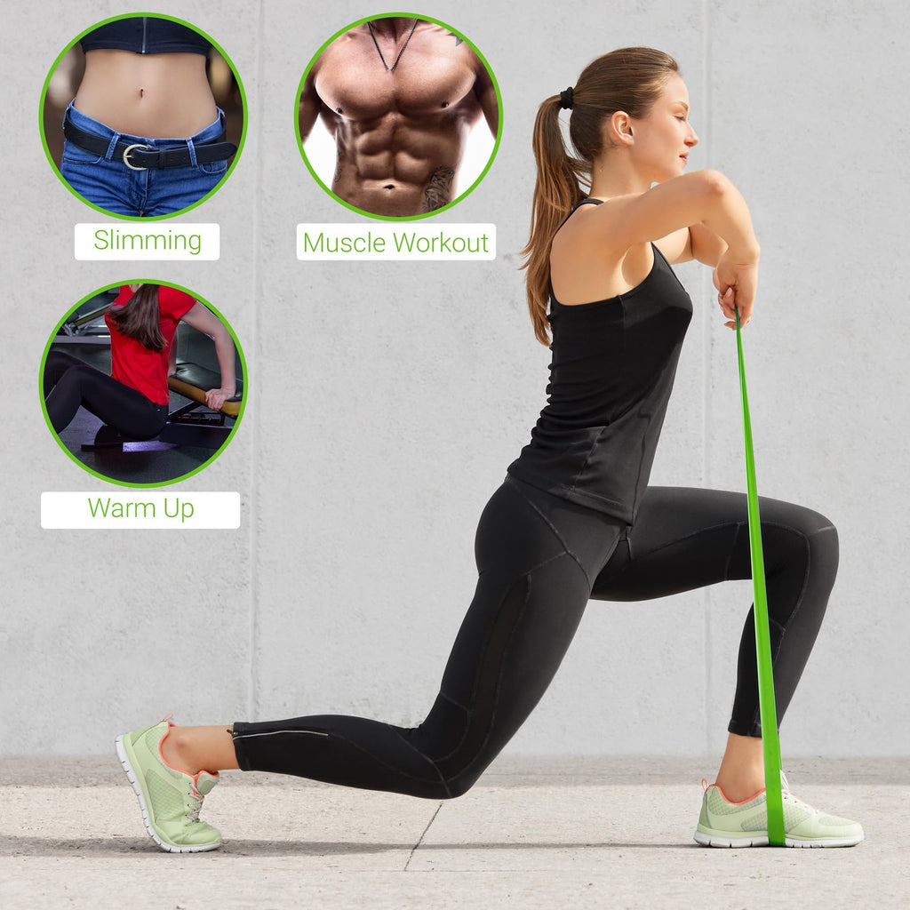 TechStone Resistance Bands Set 5 Levels for Home Gym Yoga & Fitness