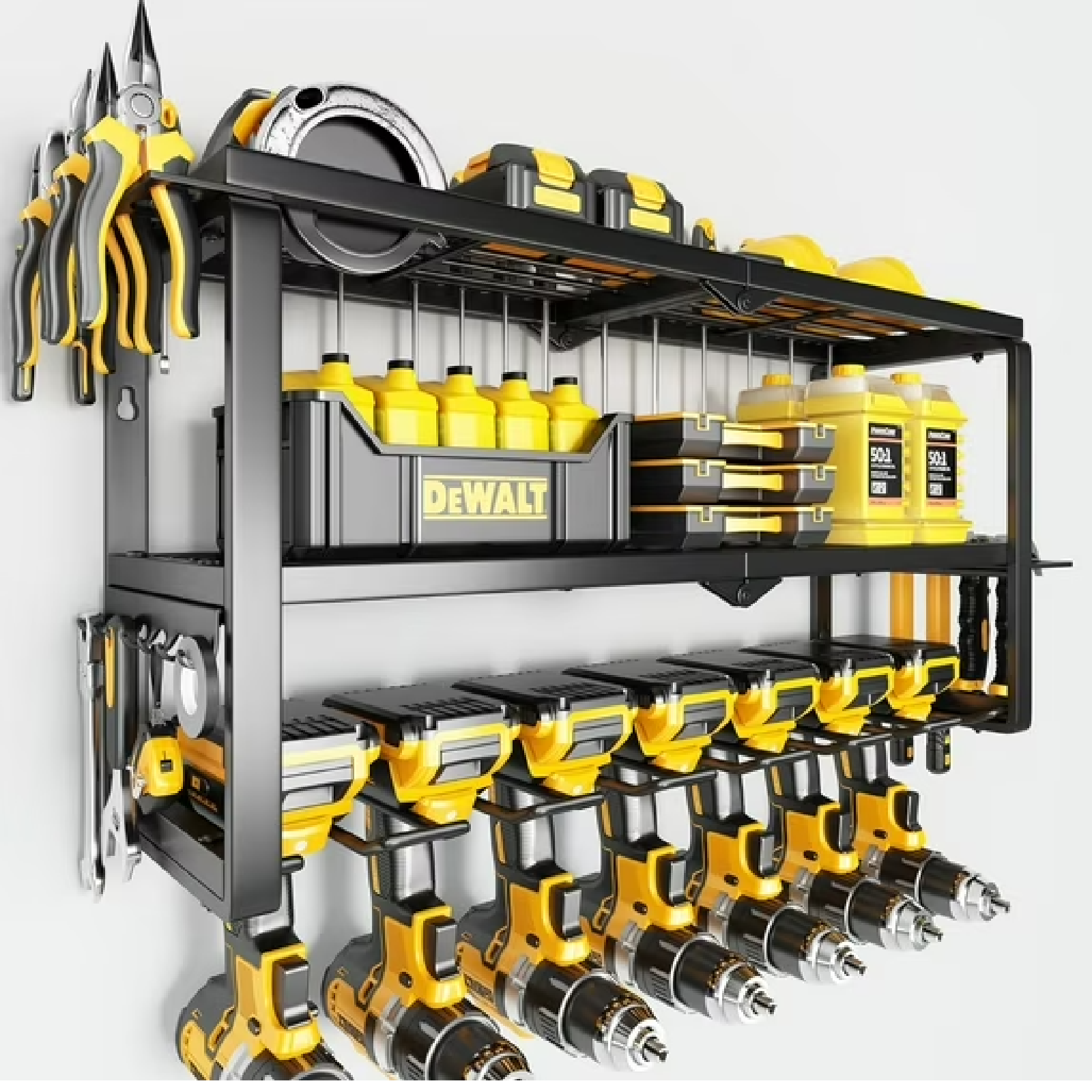 AZERPIAN Tool Organizer Heavy Duty Power Wall Mount for Drill and Cordless Tools
