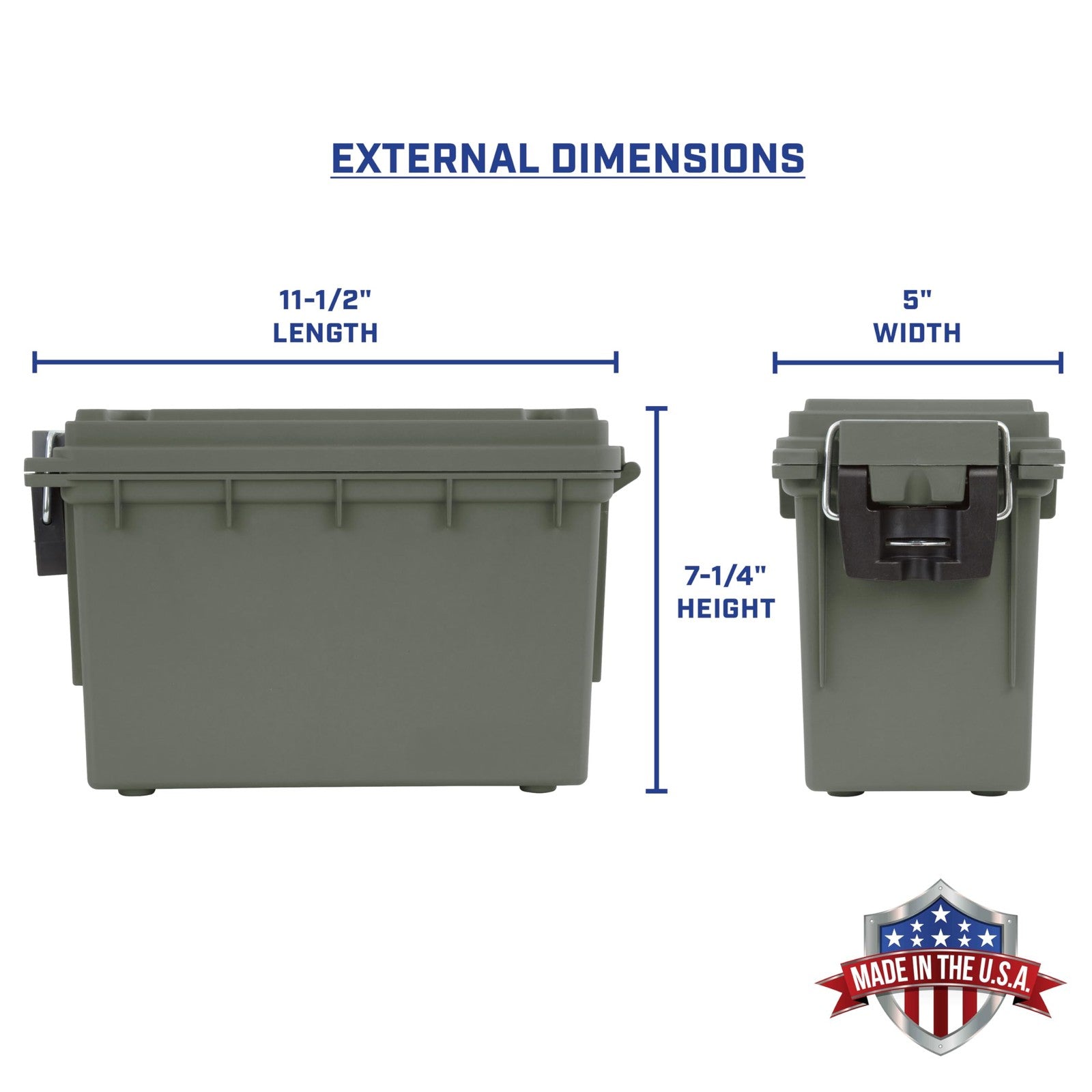 Sheffield .30 Cal Ammo Storage Box Stackable Lockable Water Resistant Case