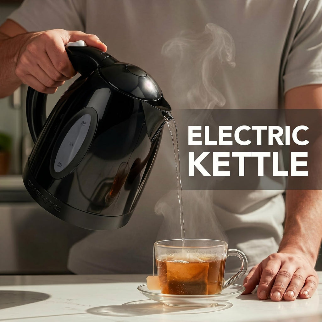 OVENTE Electric Kettle 1.7L Fast Boiling Water Heater for Coffee or Tea BPA Free