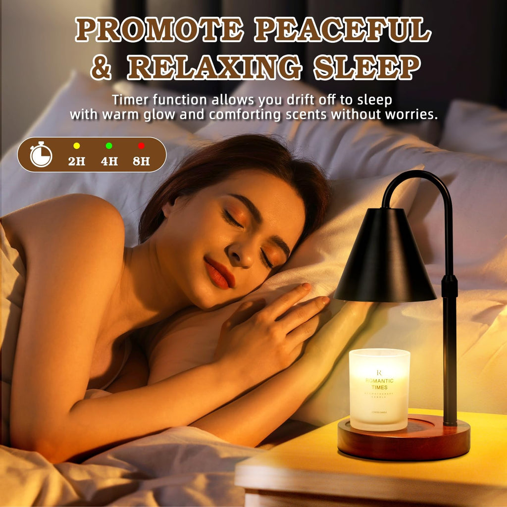 Candle Warmer Lamp Dimmable Timer Adjustable Height Wax Melt Home Decor