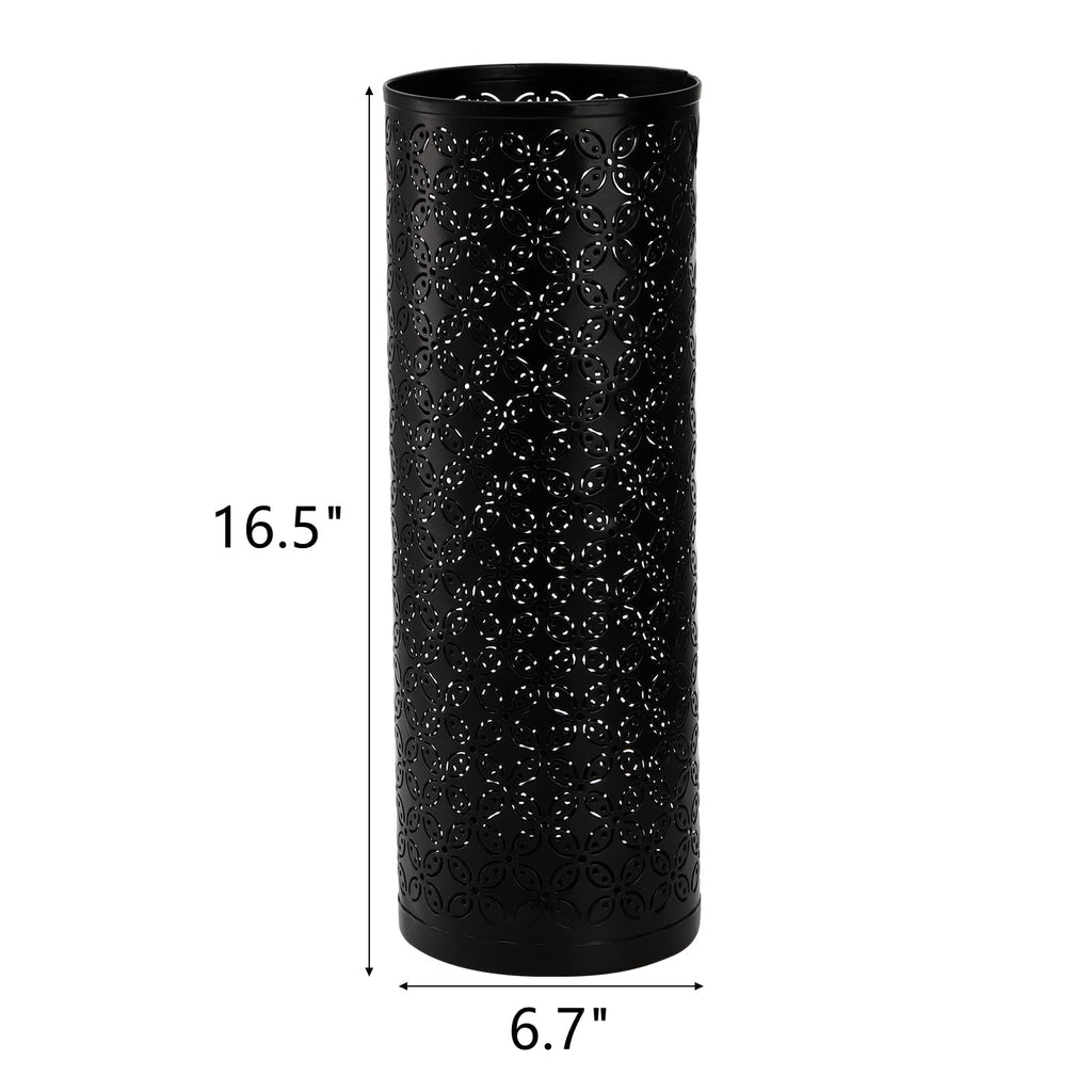 Metal Round Umbrella Stand Rack, Free Standing Umbrella Holder Bin, Canes Holder