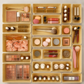 25 PCS Plastic Drawer Organizers Set 4-Size Versatile Bathroom and Vanity Drawer