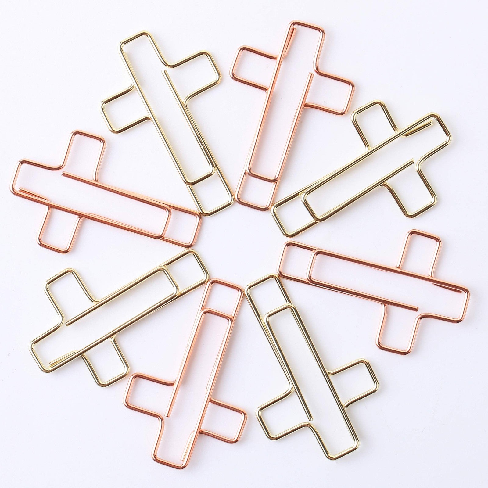 Mr Pen- Cross Paper Clips Gold Rose Stainless Christian Bookmark Office Home Use