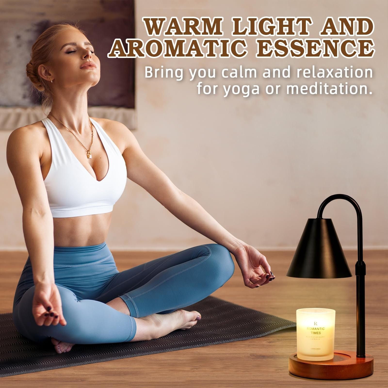 Candle Warmer Lamp Dimmable Timer Adjustable Height Wax Melt Home Decor