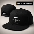 Christian Flat Bill Hat Jesus Cross Snapback Faith Cap Streetwear Daily Use
