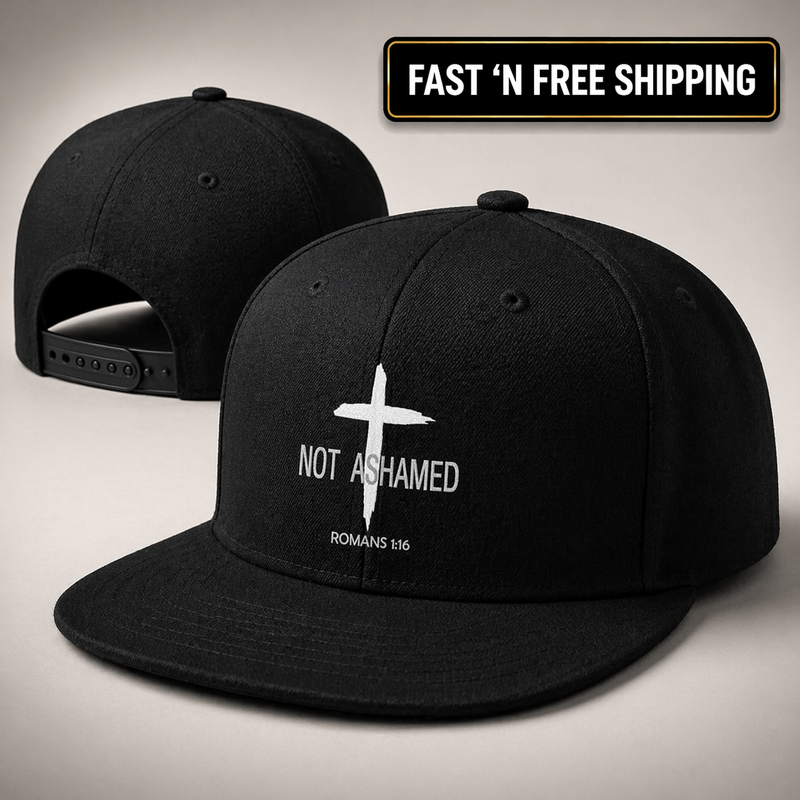 Christian Flat Bill Hat Jesus Cross Snapback Faith Cap Streetwear Daily Use