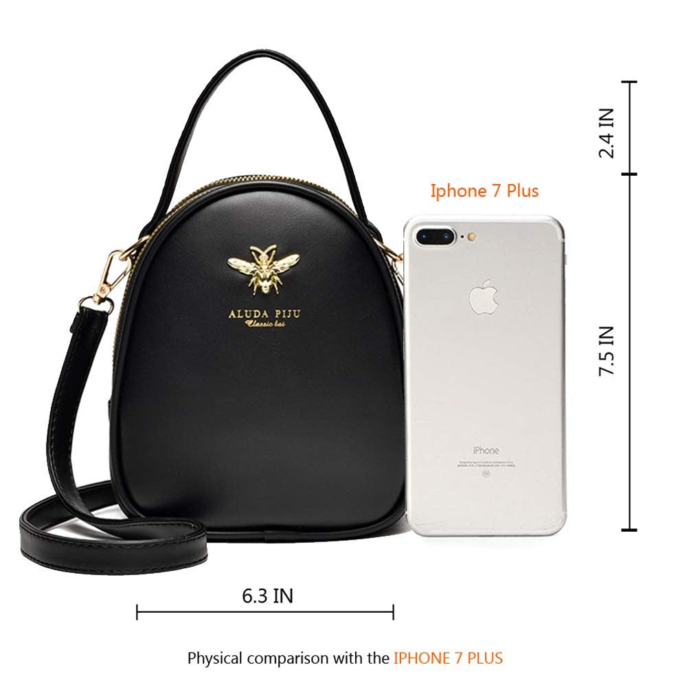 Women Small Crossbody Bag Faux Leather Phone Purse Wallet Messenger Bag
