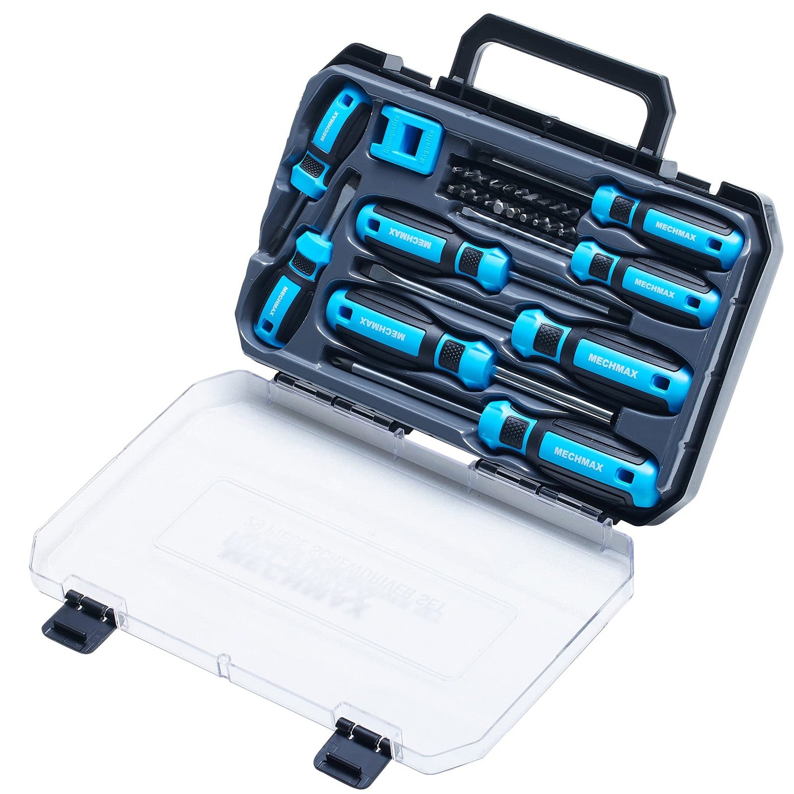 29Pc Magnetic Screwdriver Set Phillips Slotted Torx Hex Bits Home Repair Kit