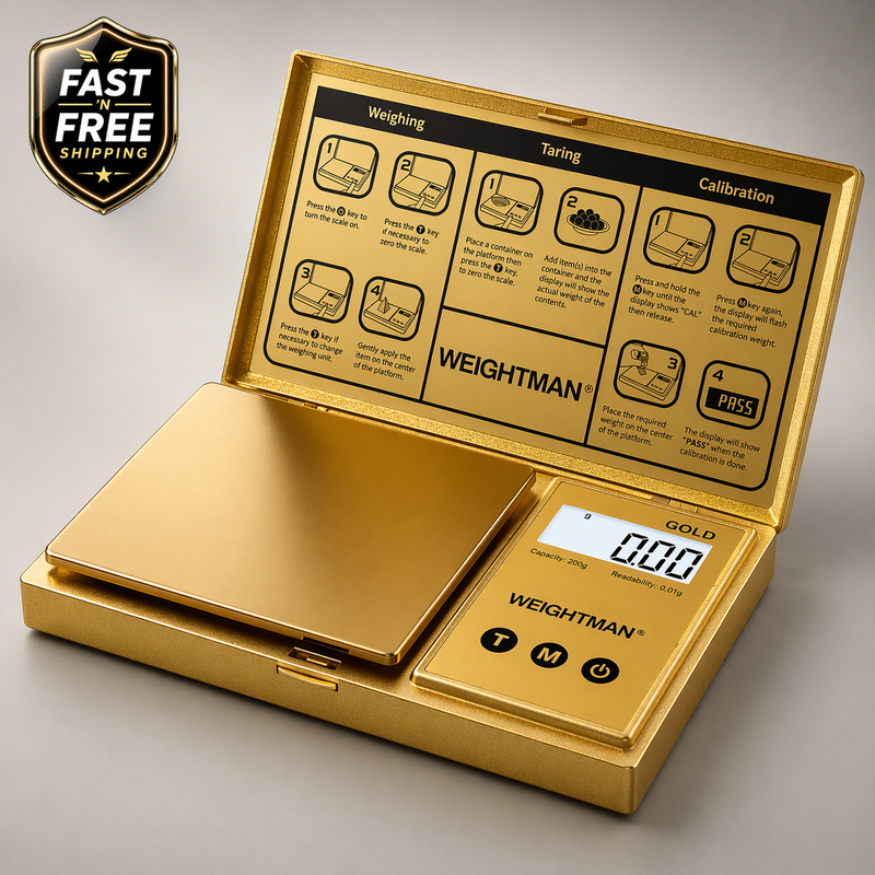 WEIGHTMAN Digital Gram Scale 0.01g Precision Pocket Jewelry Food Gold Coins