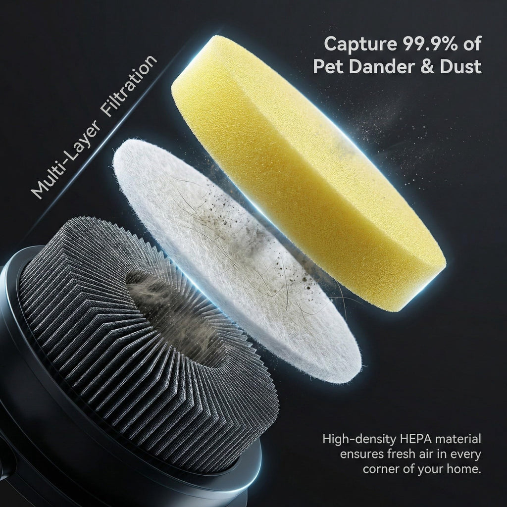 Bissell Pet Hair Eraser Vacuum Filter Kit 6 Pc Fits 1650 Series Replaces 16871