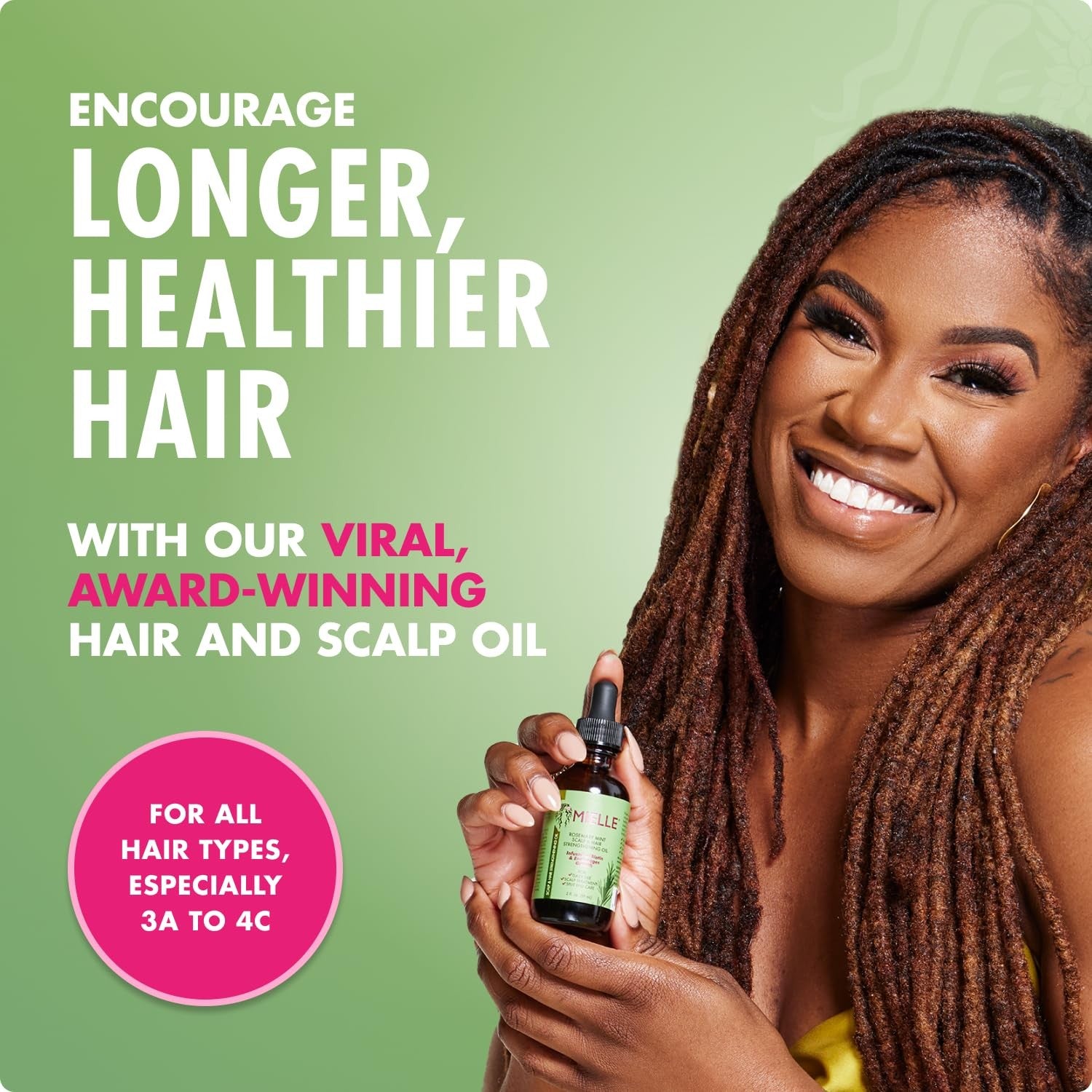 Mielle Organics Rosemary Mint Hair Oil Biotin Scalp Treatment Growth Support 2oz