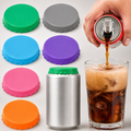 6 Pack Silicone Soda Can Lids Fits Standard Beer Pop Coke Juice Cans BPA Free