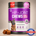Glucosamine Dog Joint Support Chews 200ct Hip Mobility Chondroitin MSM