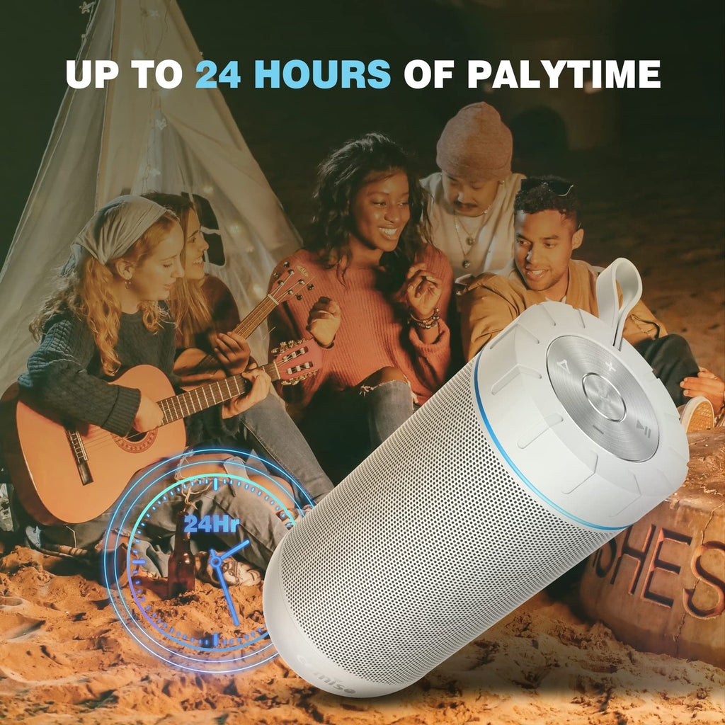COMISO X26 Bluetooth Speaker 360° HD Sound Waterproof 24H Portable Audio