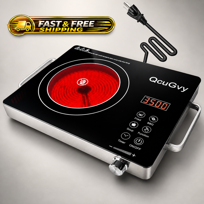 Portable Infrared Burner 3500 Electric Burner with 3 Hour Timer-Electric Hot Pit