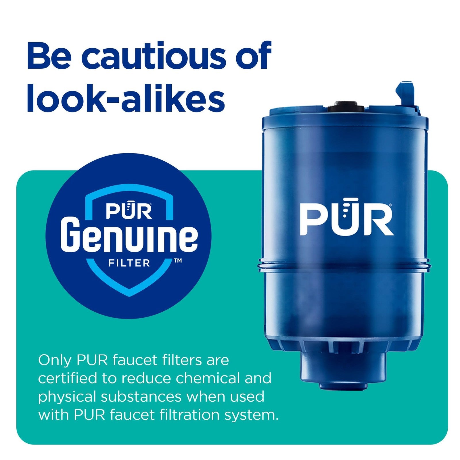 PUR Plus Faucet Mount Water Filter Lead Reducing 100 Gallon System Filtration
