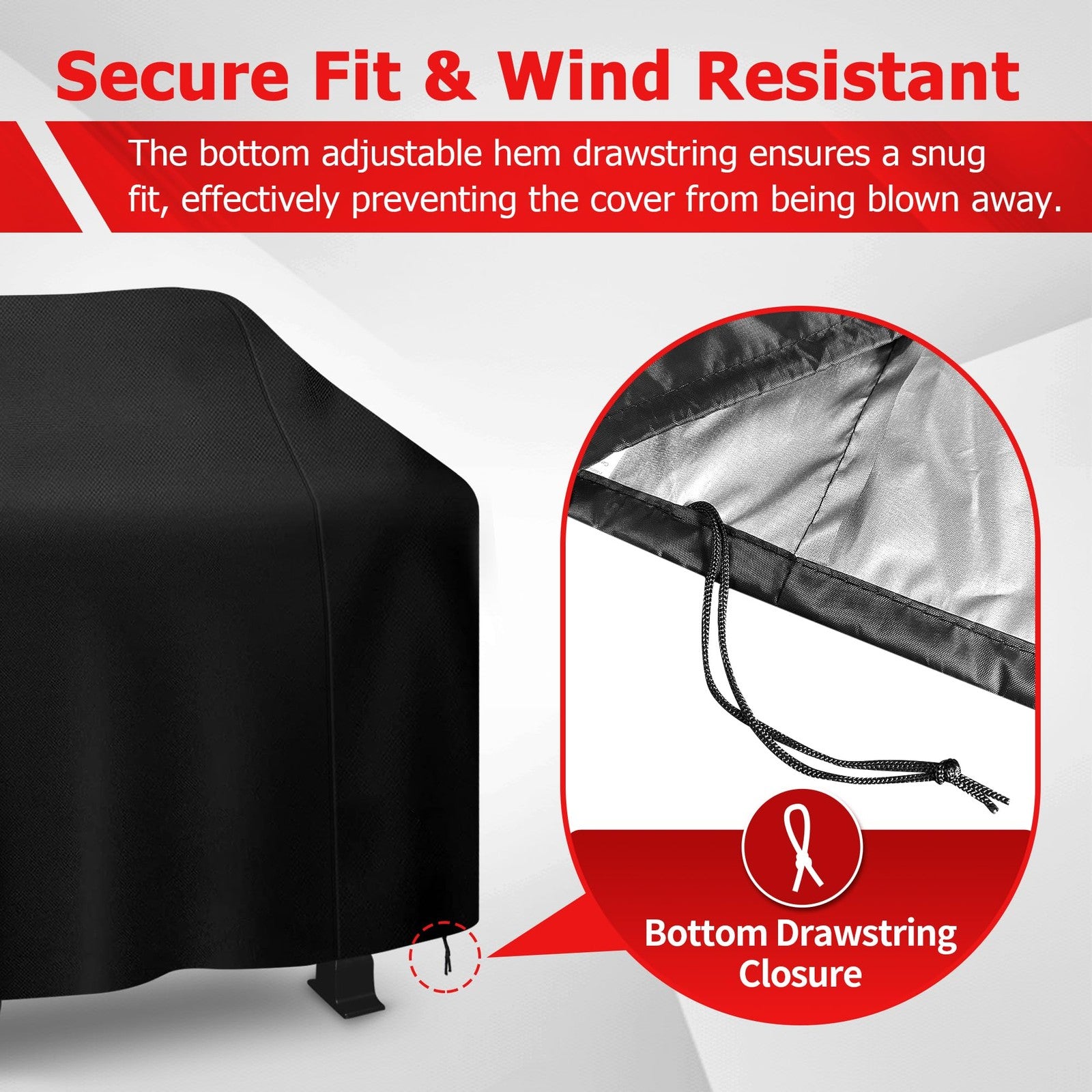 Grill Cover 58 Inch Waterproof UV Resistant BBQ Cover Outdoor Weber Charbroil