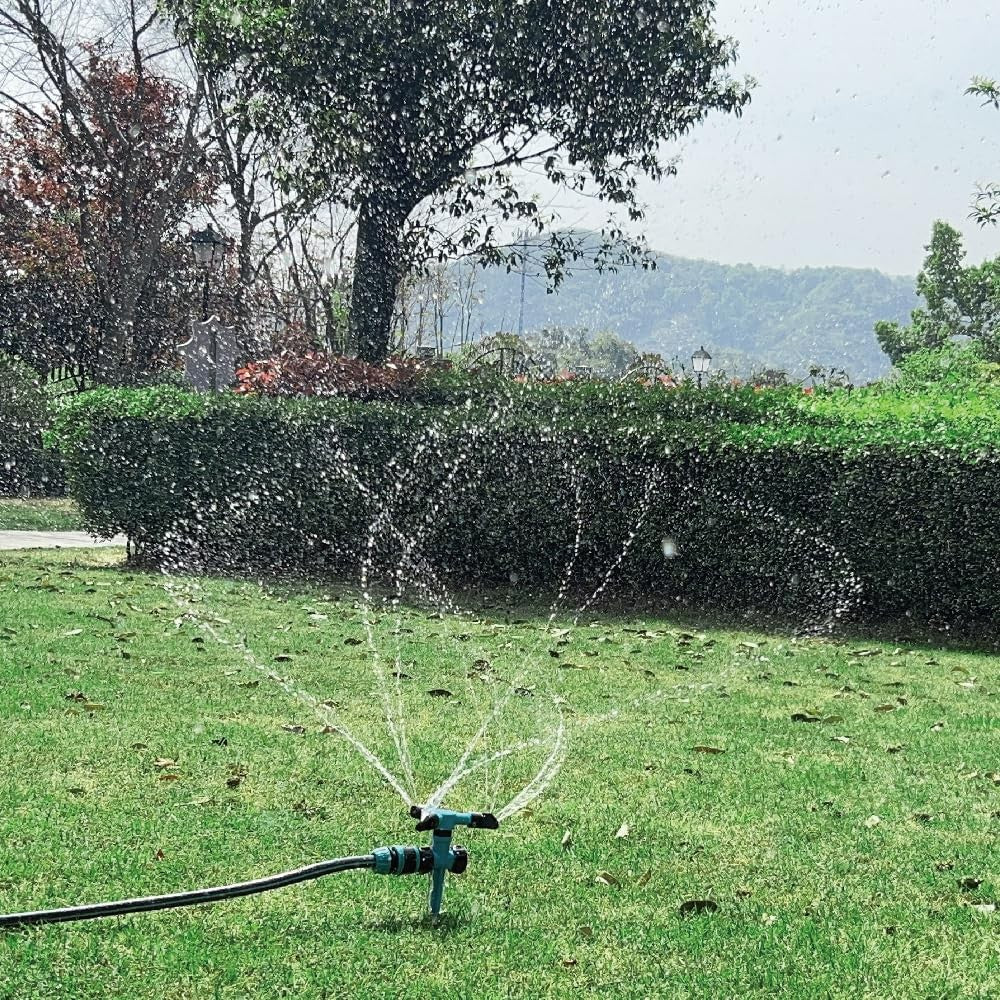 Kadaon 360° Rotating Lawn Sprinkler Adjustable Weighted 3/4" GHT Garden