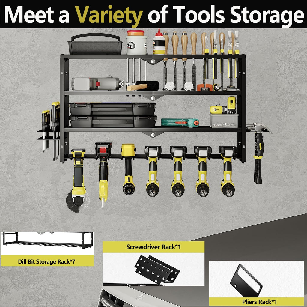 AZERPIAN Tool Organizer Heavy Duty Power Wall Mount for Drill and Cordless Tools