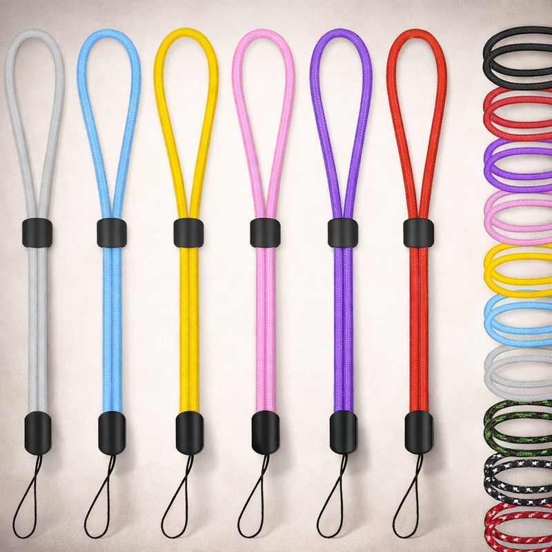 Wrist Strap Lanyard Adjustable Nylon Keychain Phone Camera Secure Carry on Daily