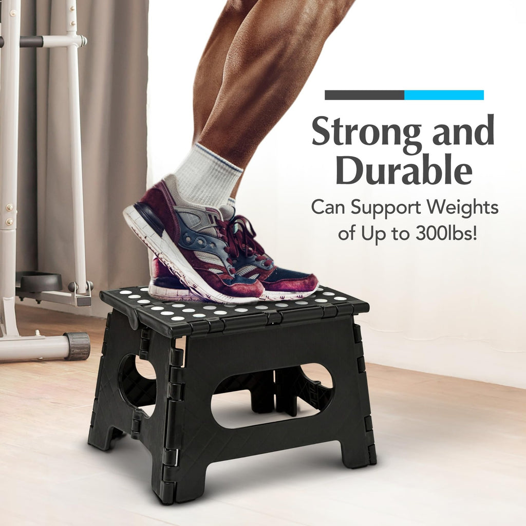 Handy Laundry Folding Step Stool  Sturdy and Collapsible Stool to Support Adults