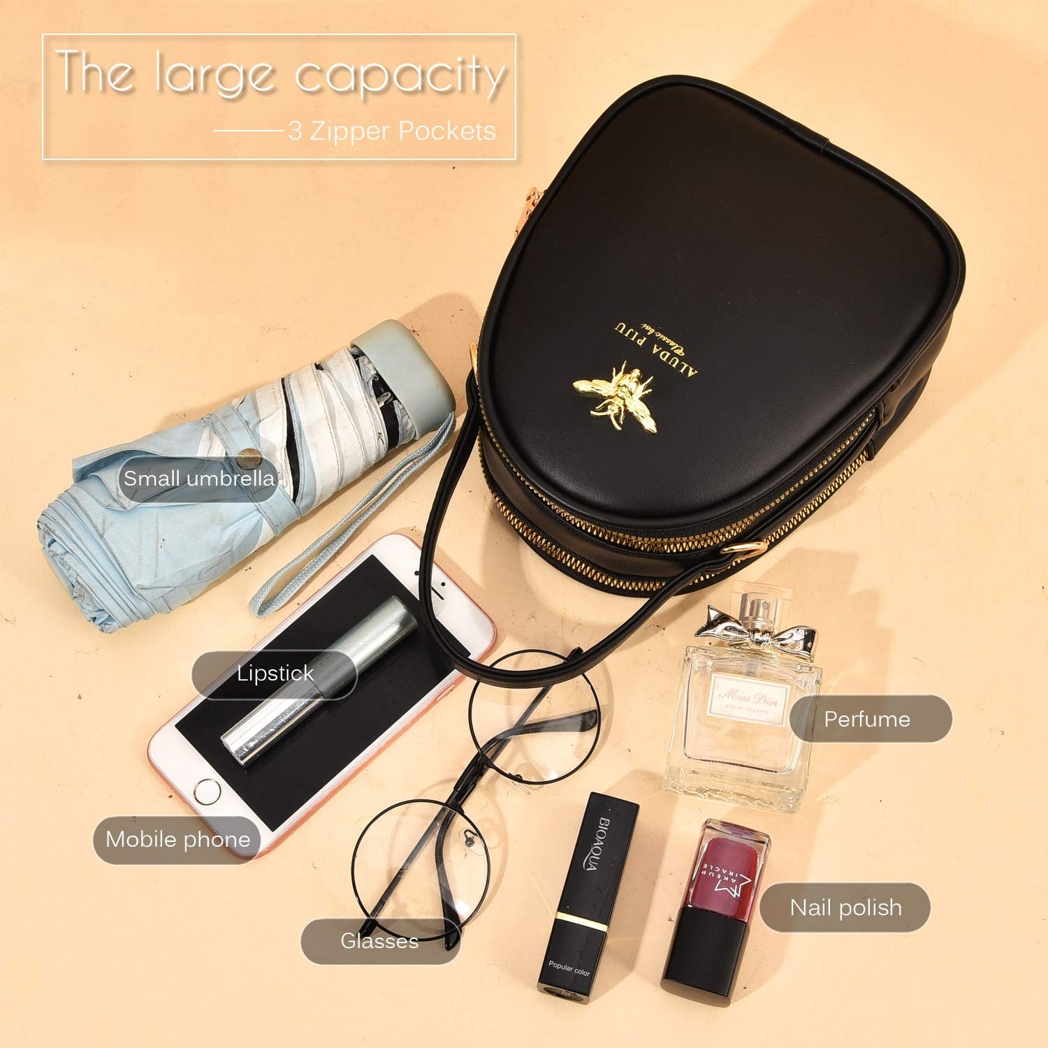 Women Small Crossbody Bag Faux Leather Phone Purse Wallet Messenger Bag