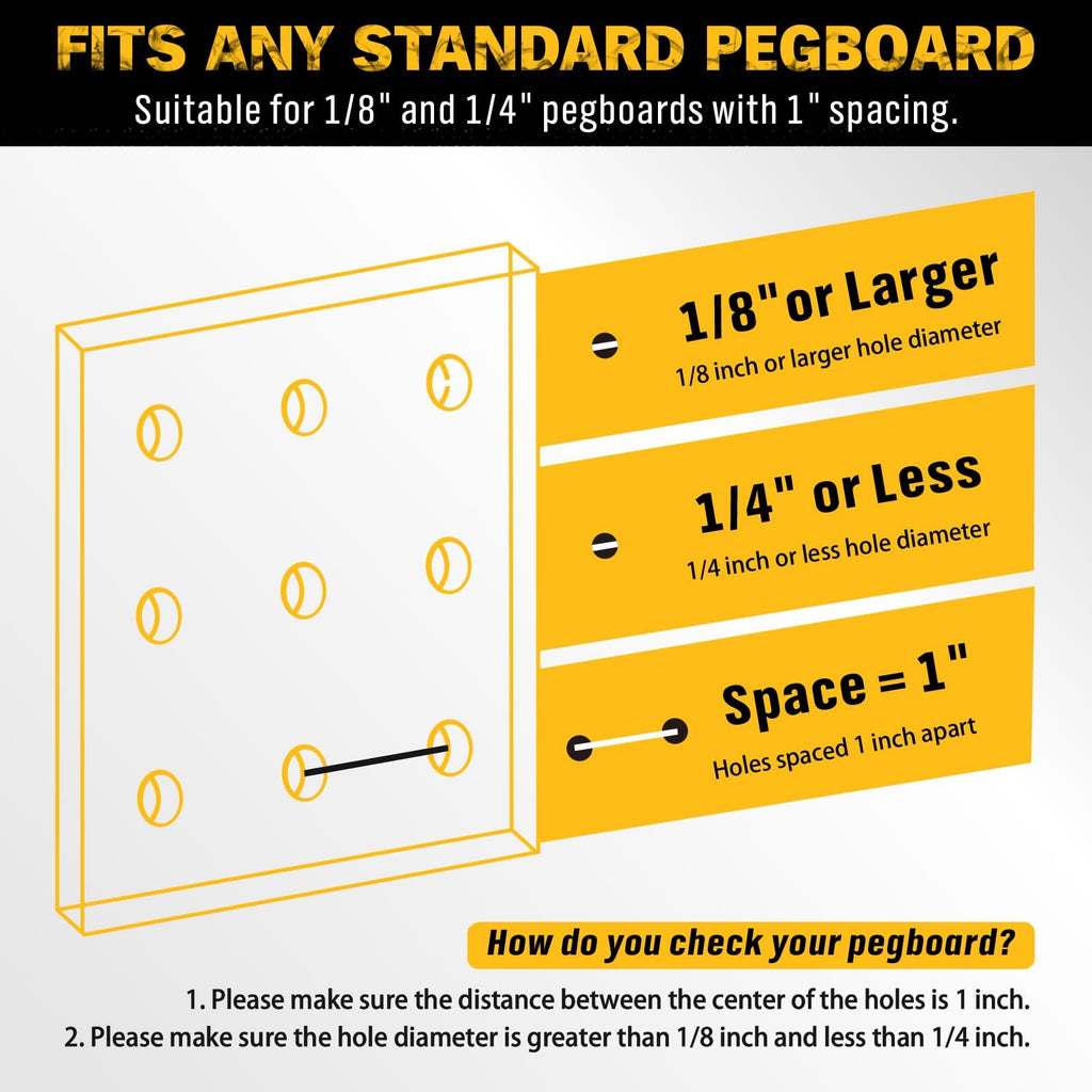 297-Piece Pegboard Organizer Kit for Garage, Workshop & Craft Room