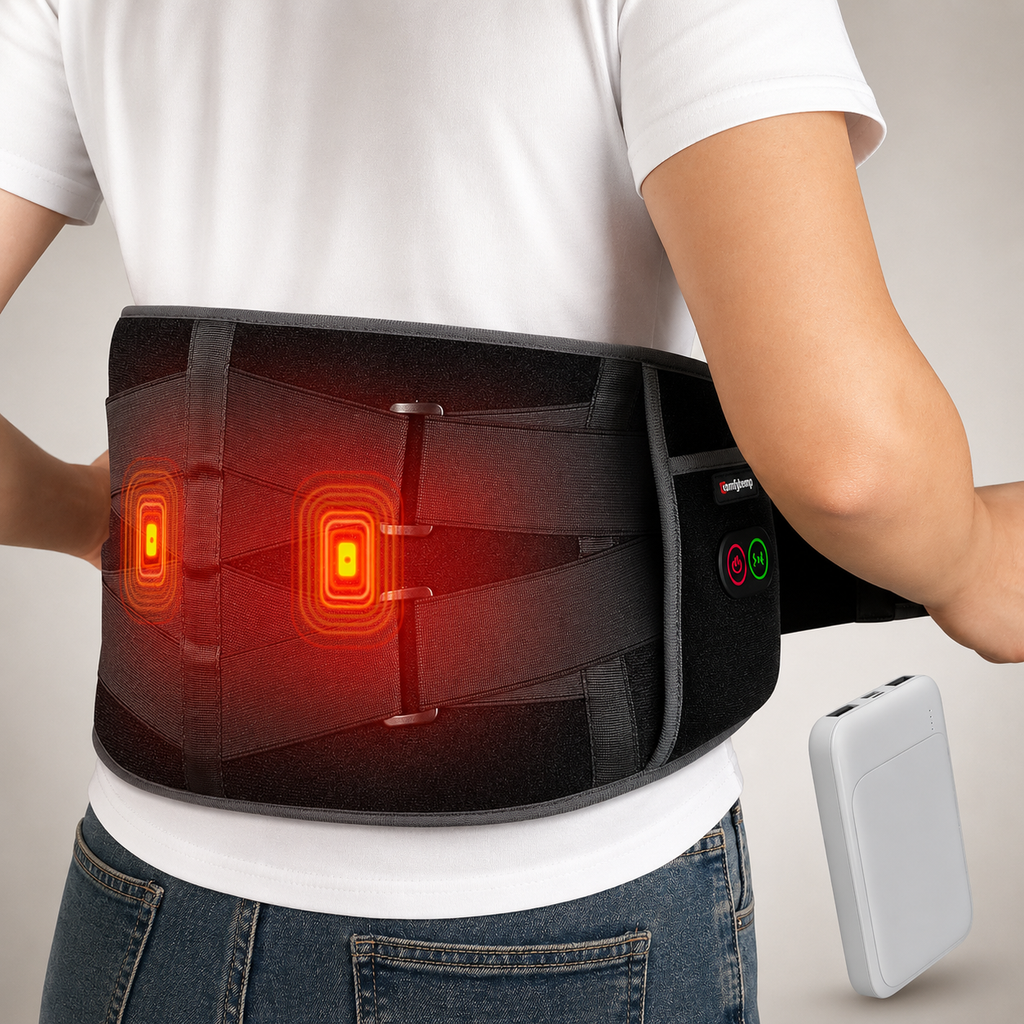 Comfytemp Cordless Heating Pad Massager Rechargeable Back Waist Heat Belt