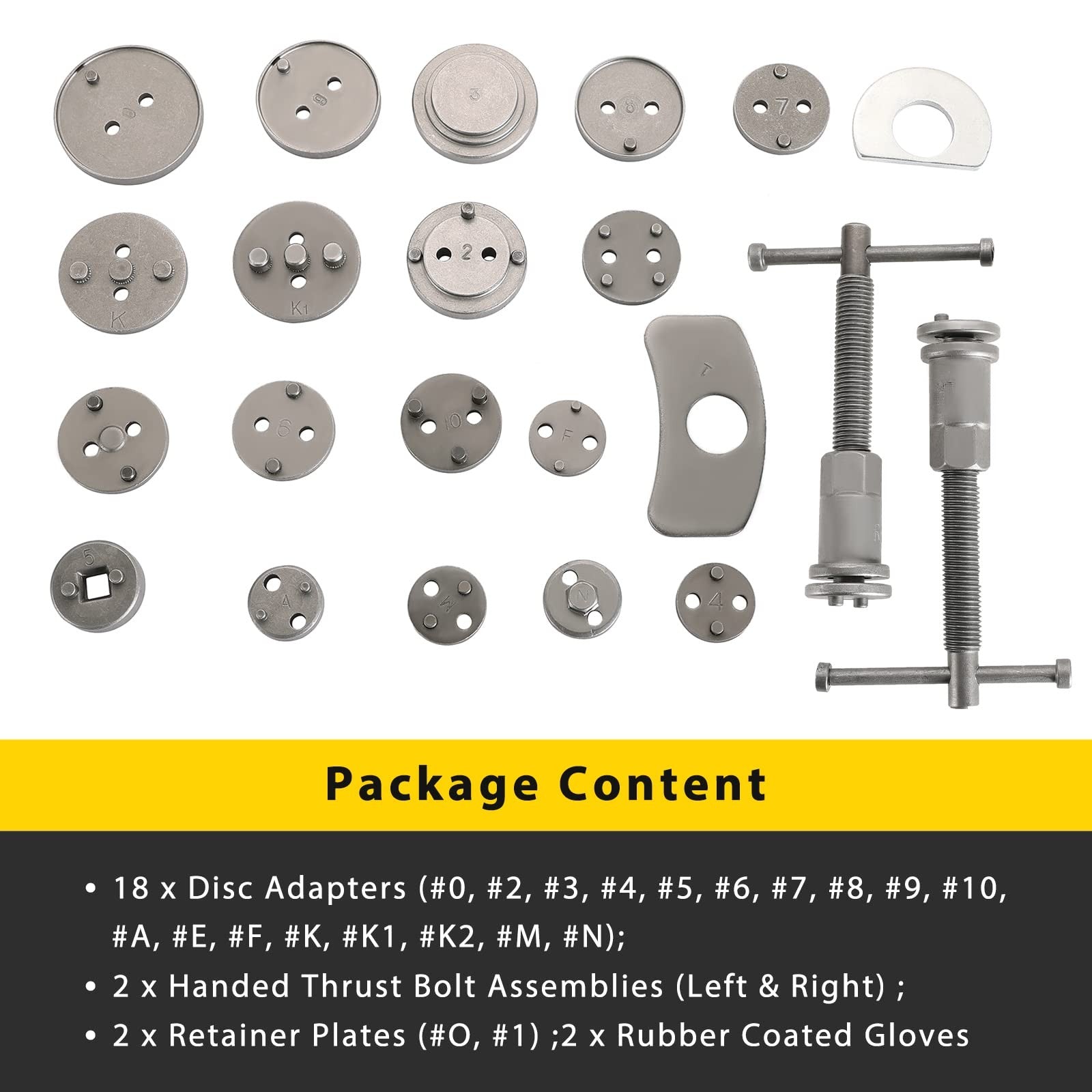 Acymner 24PCS Disc Brake Caliper Tool Kit | Heavy Duty Disc Brake Piston Caliper