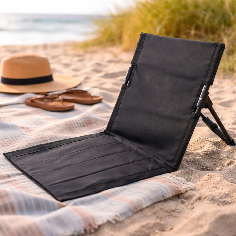 Outdoor Portable Beach Backrest Chair Foldable Lightweight Outdoor Seating