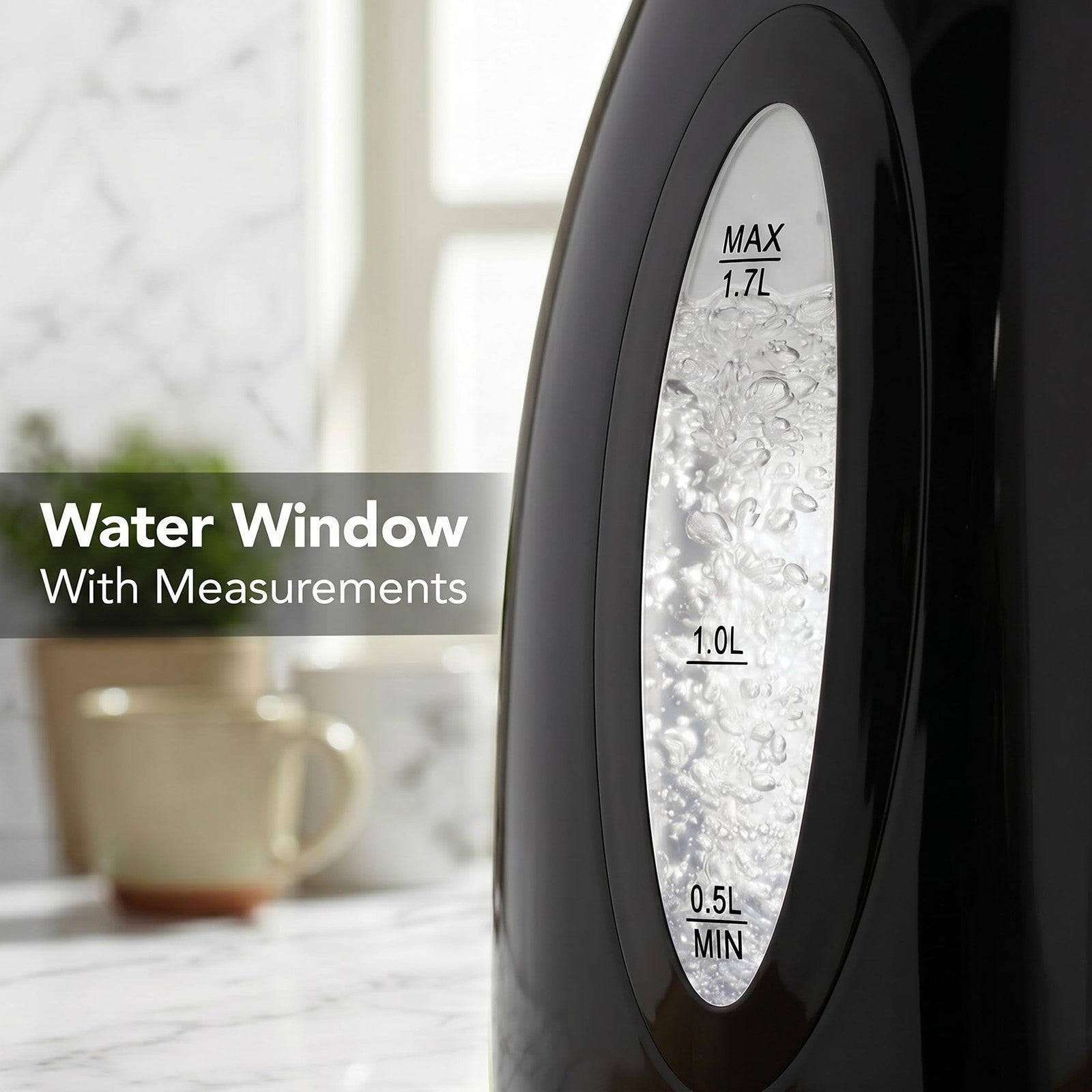 OVENTE Electric Kettle 1.7L Fast Boiling Water Heater for Coffee or Tea BPA Free