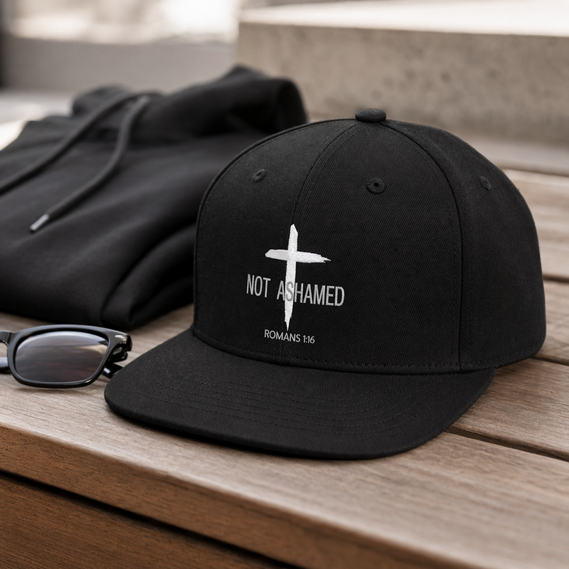 Christian Flat Bill Hat Jesus Cross Snapback Faith Cap Streetwear Daily Use