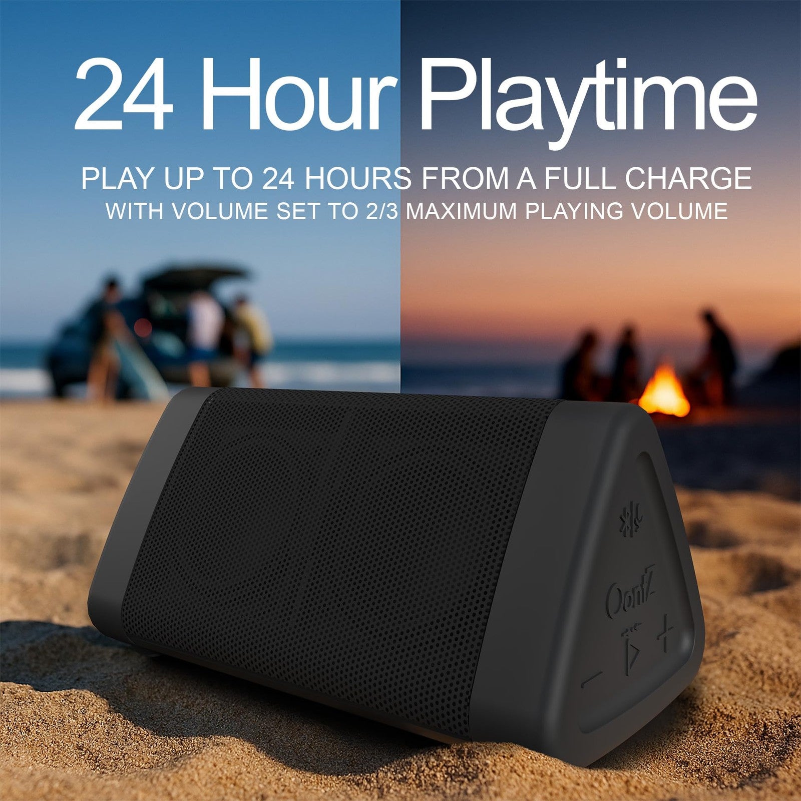 OontZ Angle 3 Bluetooth Speaker 24H Bass Waterproof Portable Wireless