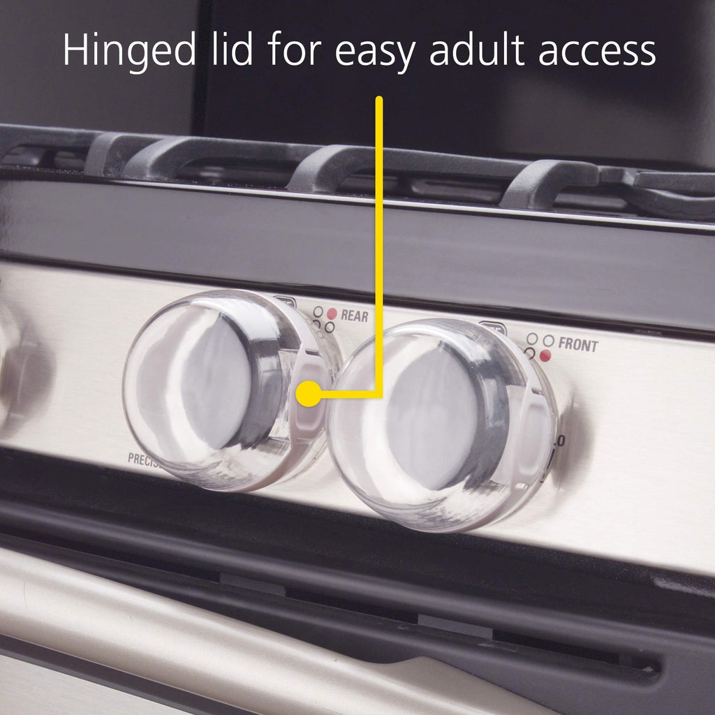 Safety 1st Child Proof Stove Knob Covers Clear 5 Pack Fits Most Gas Electric