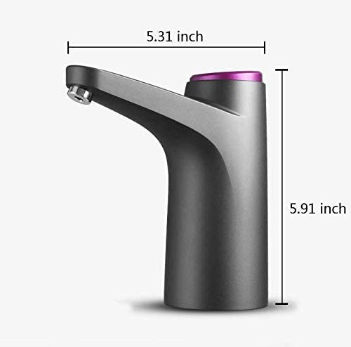 Electric Water Bottle Pump USB Rechargeable 2-5 Gallon Dispenser Auto Shutoff