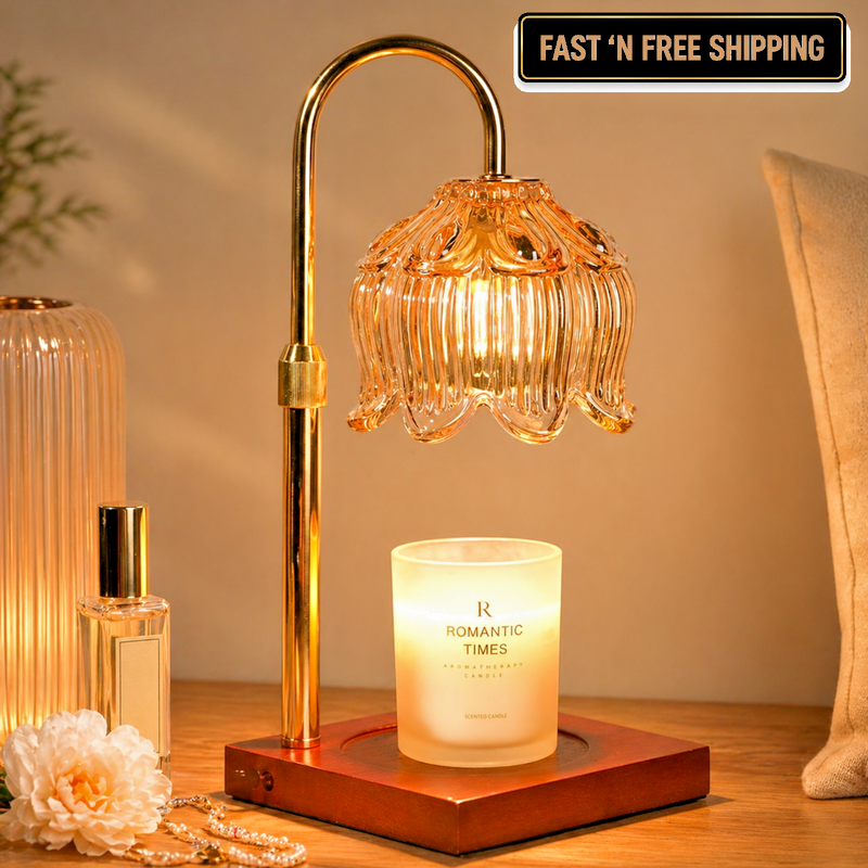Flower Candle Warmer Lamp Timer Dimmer Adjustable Height Home Decor Gift