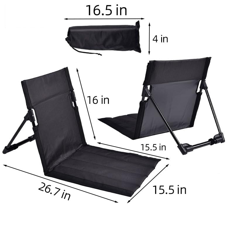 Outdoor Portable Beach Backrest Chair Foldable Lightweight Outdoor Seating