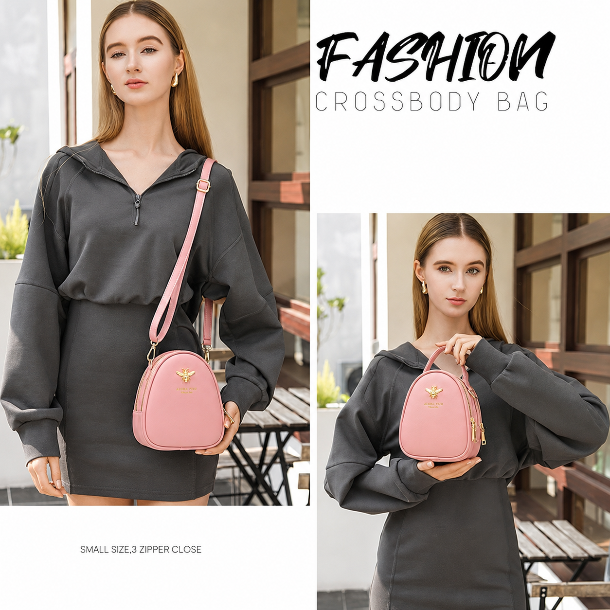 Women Small Crossbody Bag Faux Leather Phone Purse Wallet Messenger Bag