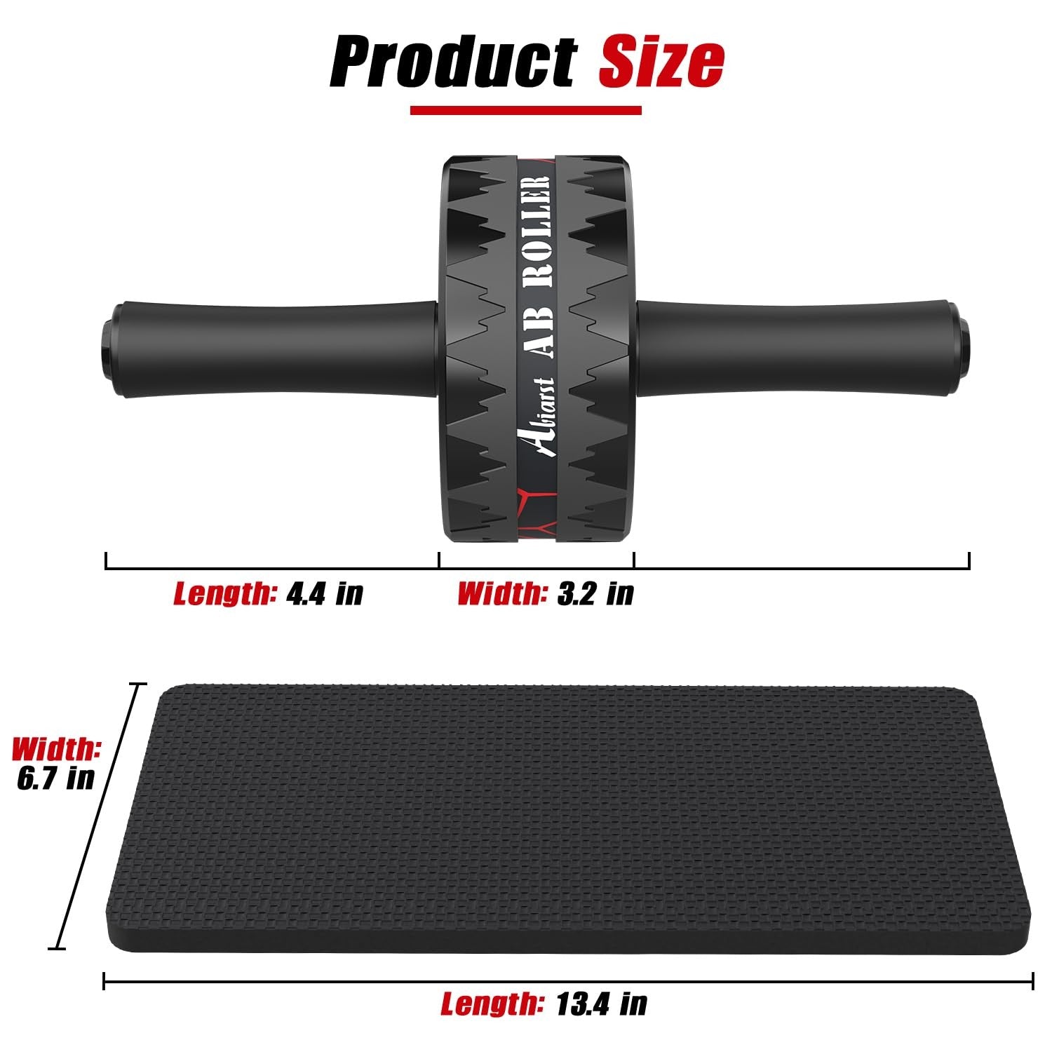 Abiarst Ab Roller Wheel, Abs Workout Equipment for Abdominal & Core Strength