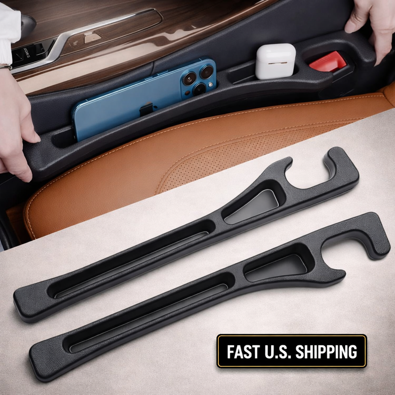 2 Pack Car Seat Gap Organizer, Seat Gap Filler Plug for Cars Prevents Lost Items